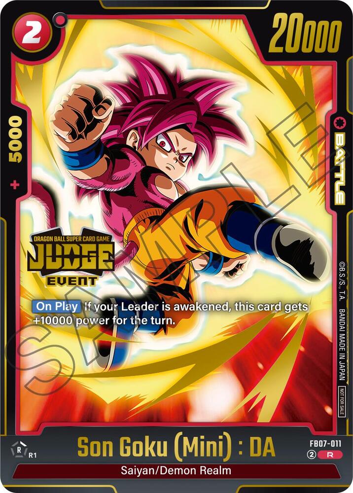 Son Goku (Mini) : DA (Judge Pack (Event Judge) 05) FB07-011 card from Tournament and Championship Promos