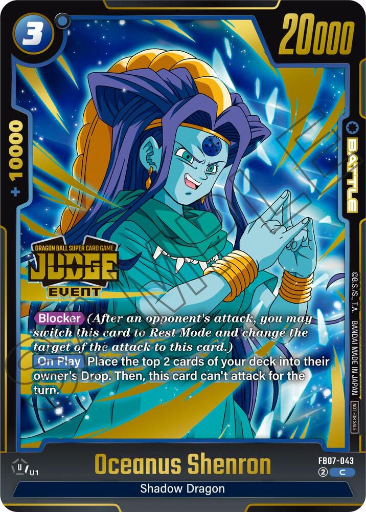 Oceanus Shenron (Judge Pack (Event Judge) 05) FB07-043 card from Tournament and Championship Promos