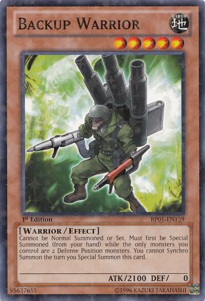 Backup Warrior (Starfoil) BP01-EN159 card from Battle Pack: Epic Dawn