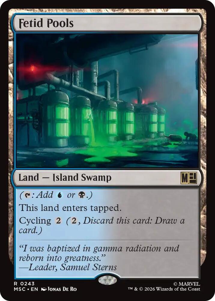 Fetid Pools 243 card from Commander: Marvel Super Heroes