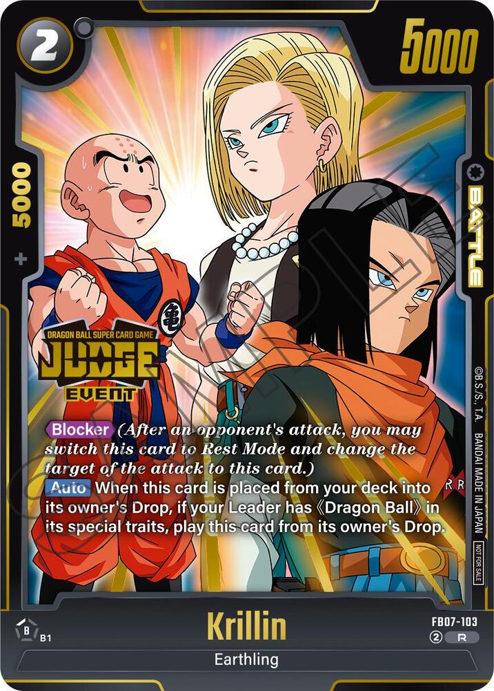 Krillin (Judge Pack (Event Judge) 05) FB07-103 card from Tournament and Championship Promos