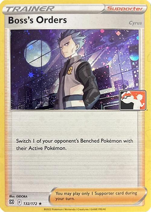Boss's Orders [Cyrus] (Cosmos Holo) 132/172 card from Prize Pack Series Cards