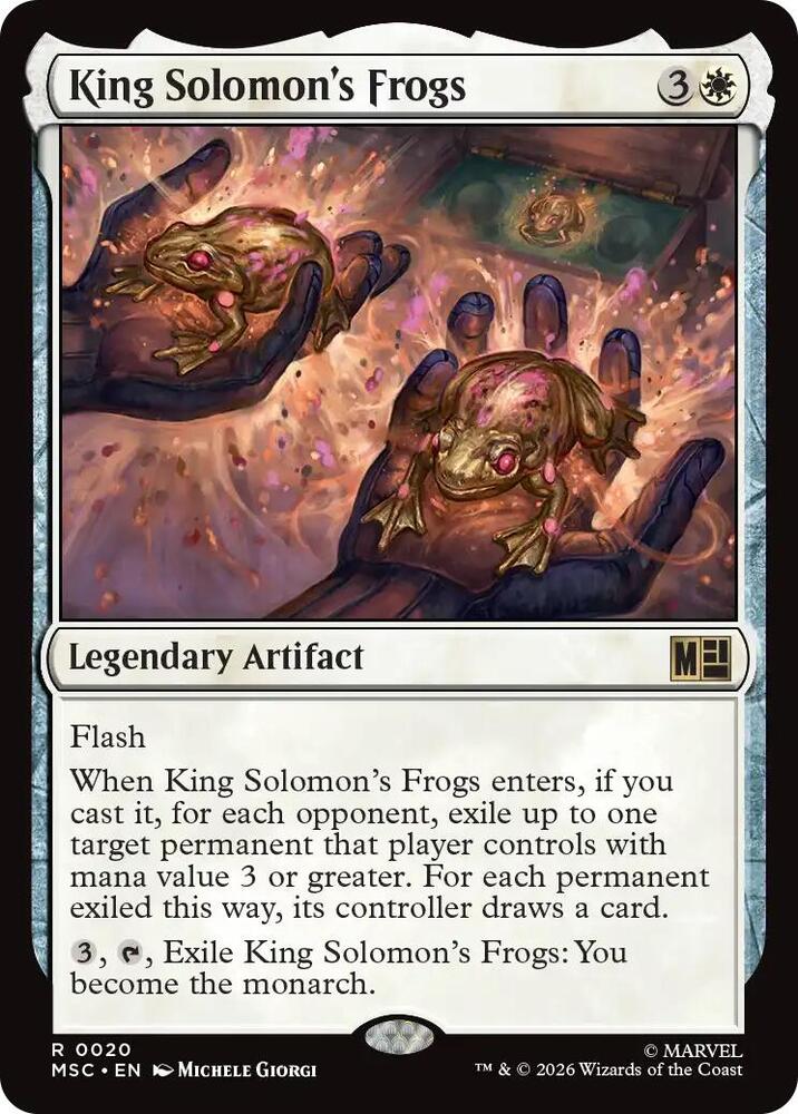 King Solomon's Frogs 20 card from Commander: Marvel Super Heroes