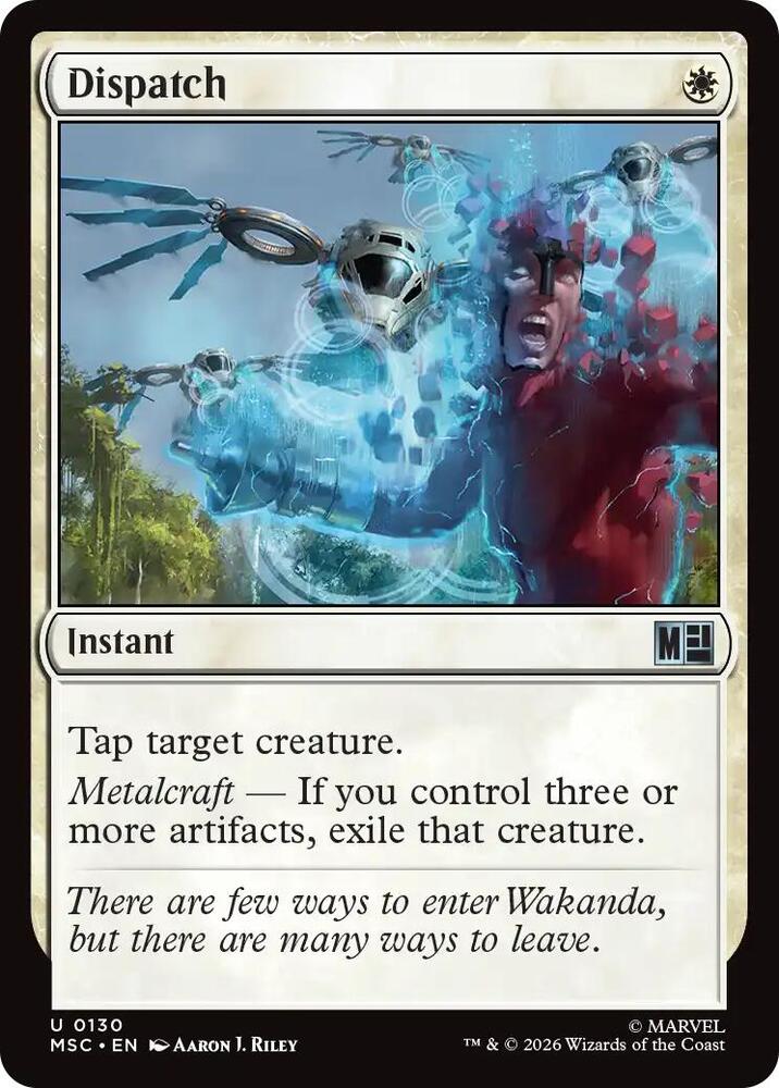 Dispatch 130 card from Commander: Marvel Super Heroes