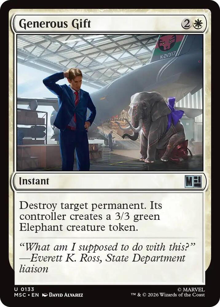 Generous Gift 133 card from Commander: Marvel Super Heroes