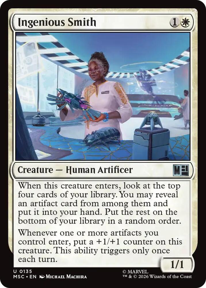 Ingenious Smith 135 card from Commander: Marvel Super Heroes