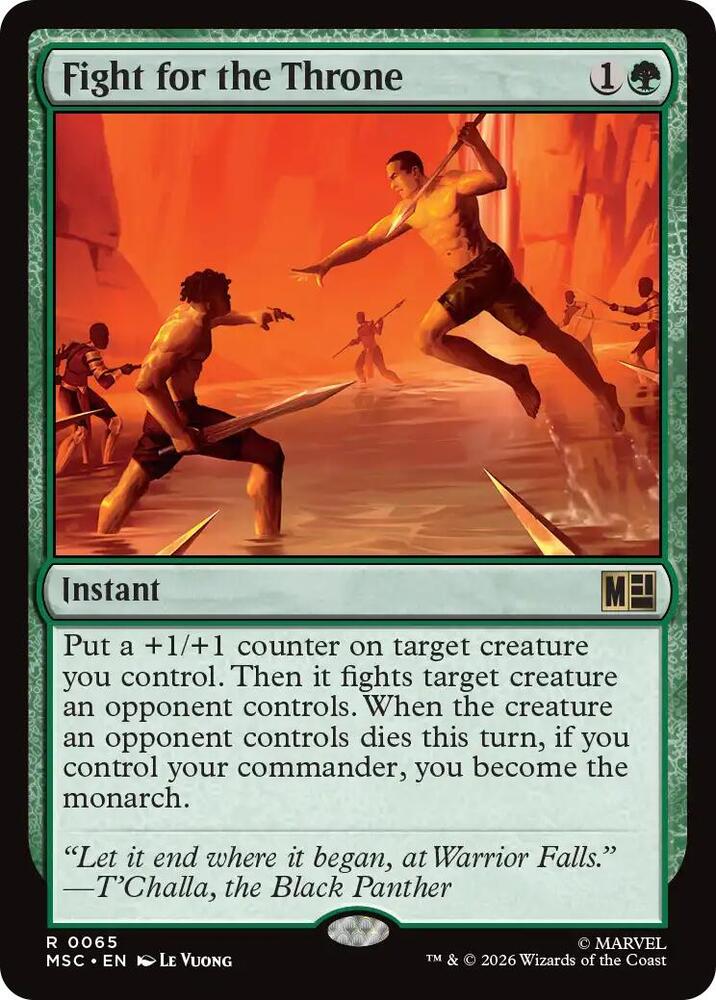 Fight for the Throne 65 card from Commander: Marvel Super Heroes