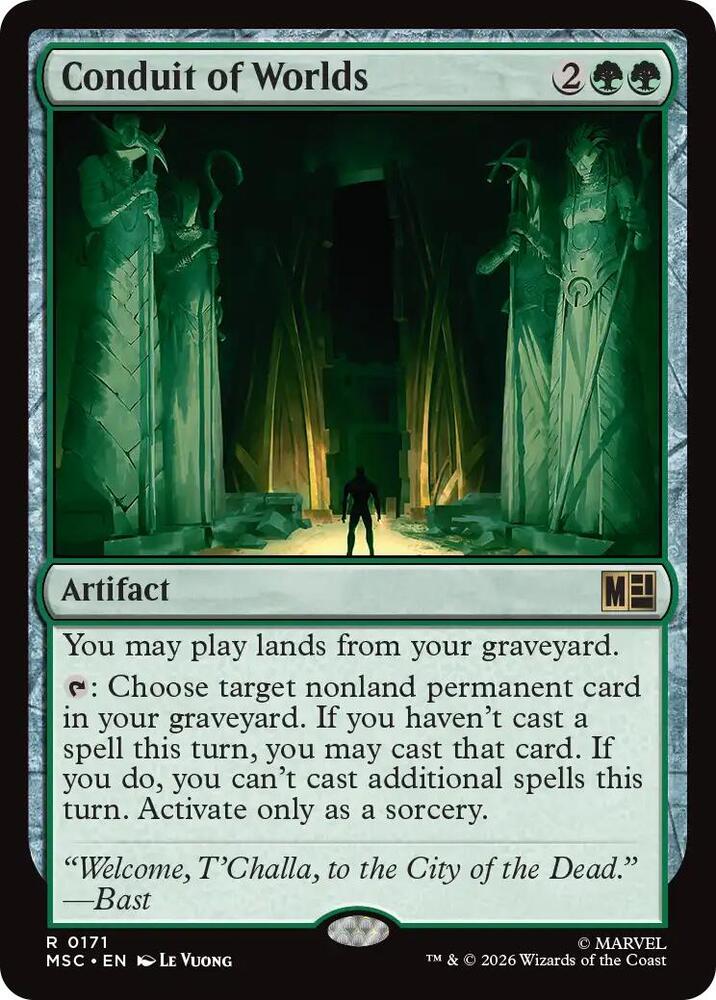 Conduit of Worlds 171 card from Commander: Marvel Super Heroes
