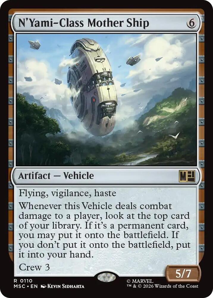 N'Yami-Class Mother Ship 110 card from Commander: Marvel Super Heroes