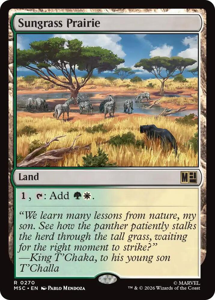 Sungrass Prairie 270 card from Commander: Marvel Super Heroes