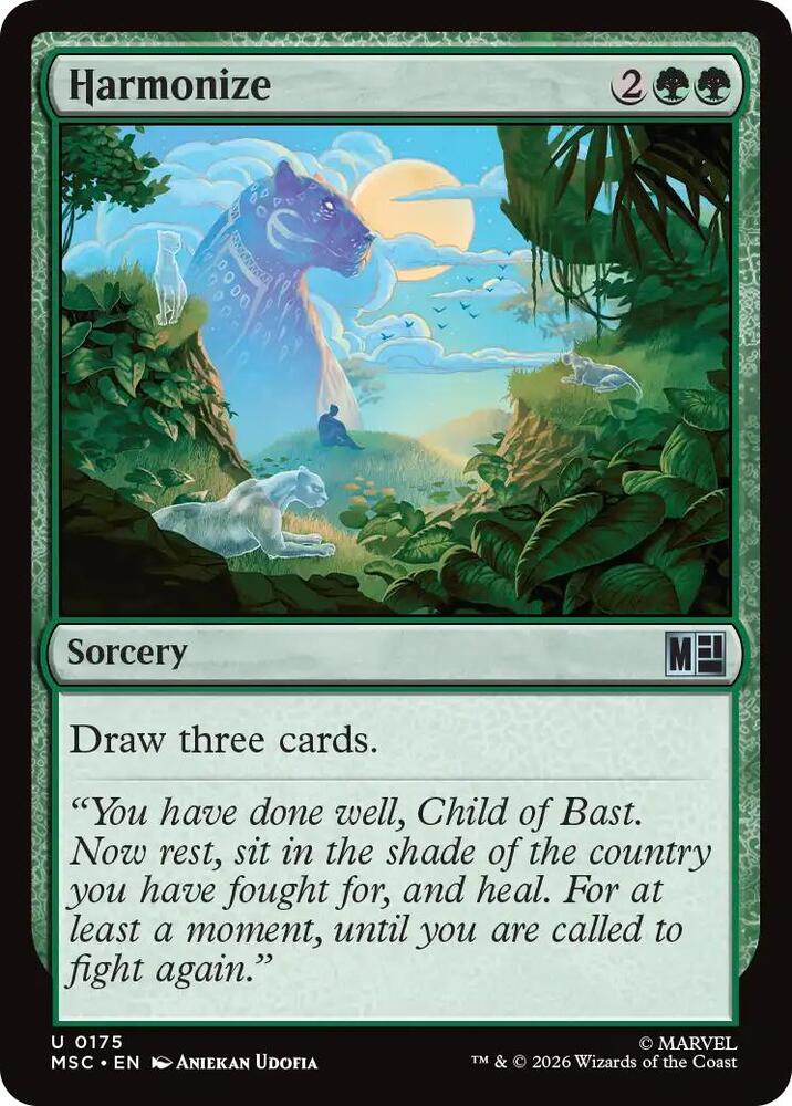 Harmonize (Surge Foil) 175 card from Commander: Marvel Super Heroes