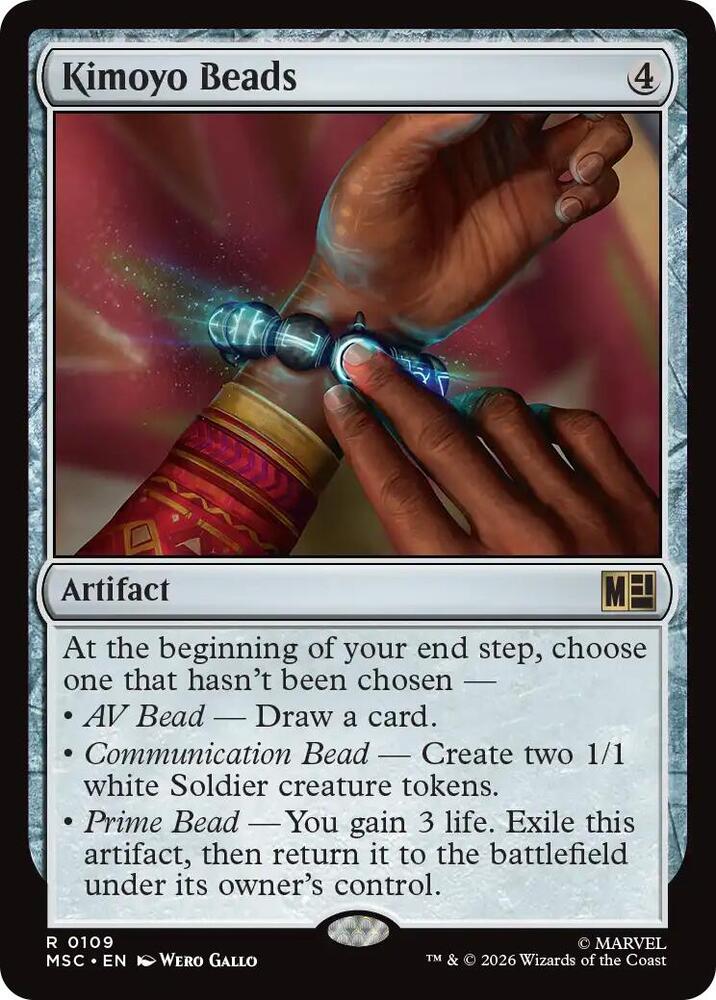Kimoyo Beads (Surge Foil) 109 card from Commander: Marvel Super Heroes