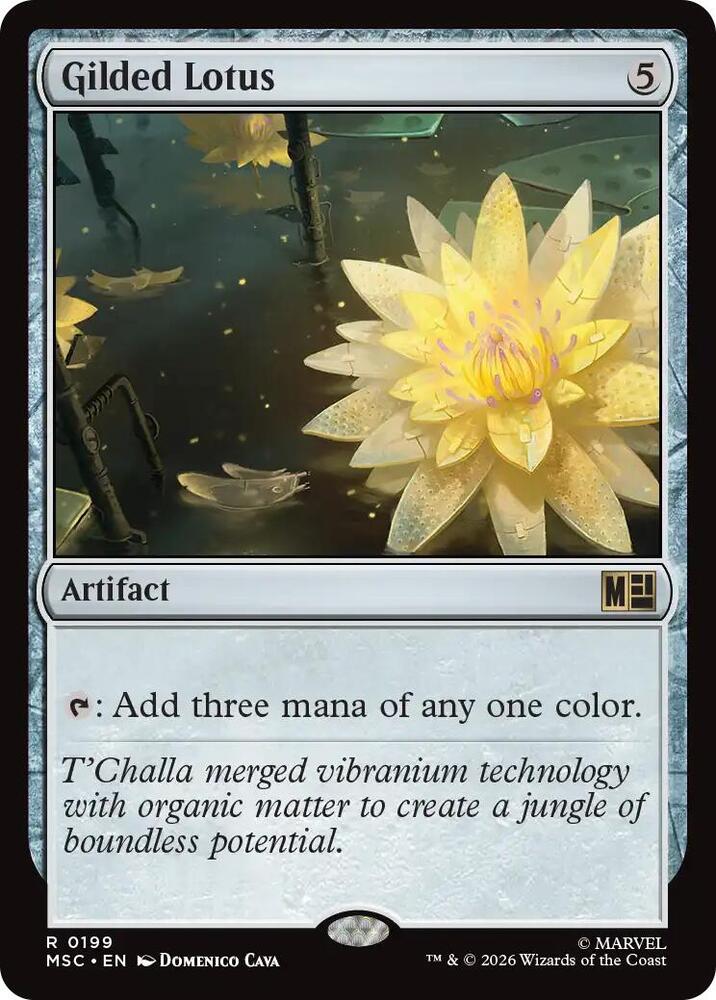 Gilded Lotus (Surge Foil) 199 card from Commander: Marvel Super Heroes