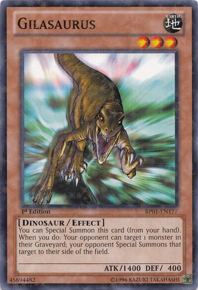 Gilasaurus (Starfoil) BP01-EN177 card from Battle Pack: Epic Dawn