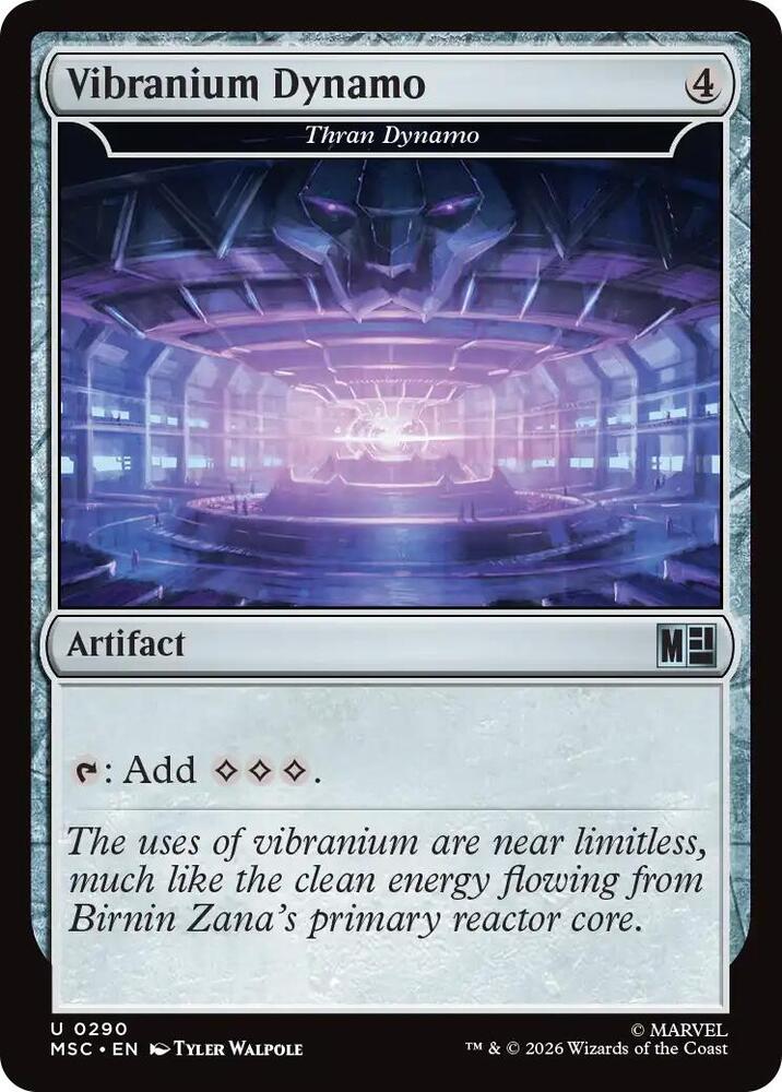 Vibranium Dynamo - Thran Dynamo (Surge Foil) 290 card from Commander: Marvel Super Heroes