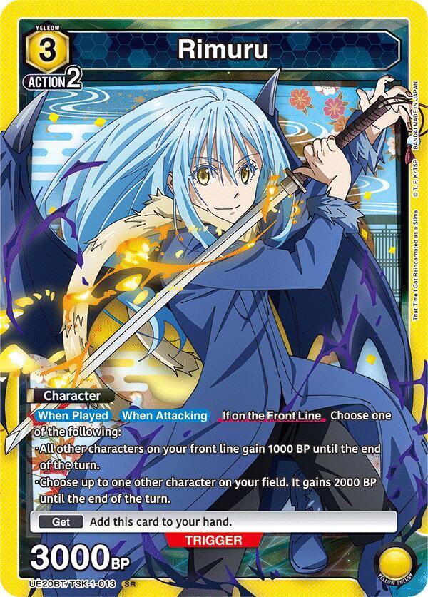 Rimuru UE20BT/TSK-1-013 card from UE20BT: That Time I Got Reincarnated as a Slime