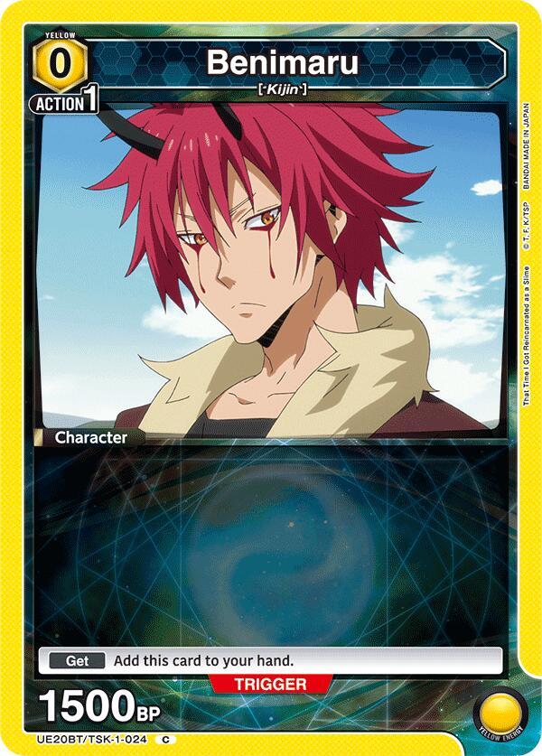 Benimaru UE20BT/TSK-1-024 card from UE20BT: That Time I Got Reincarnated as a Slime