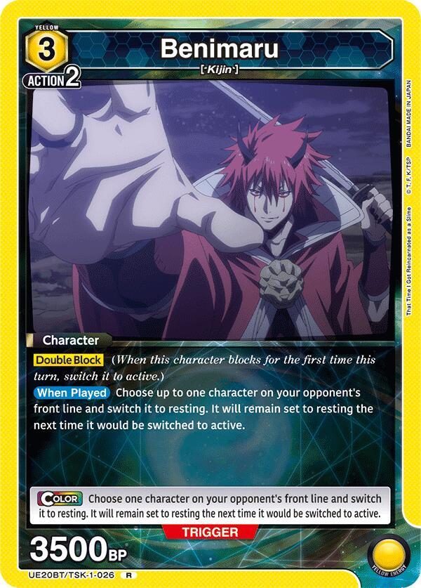 Benimaru UE20BT/TSK-1-026 card from UE20BT: That Time I Got Reincarnated as a Slime