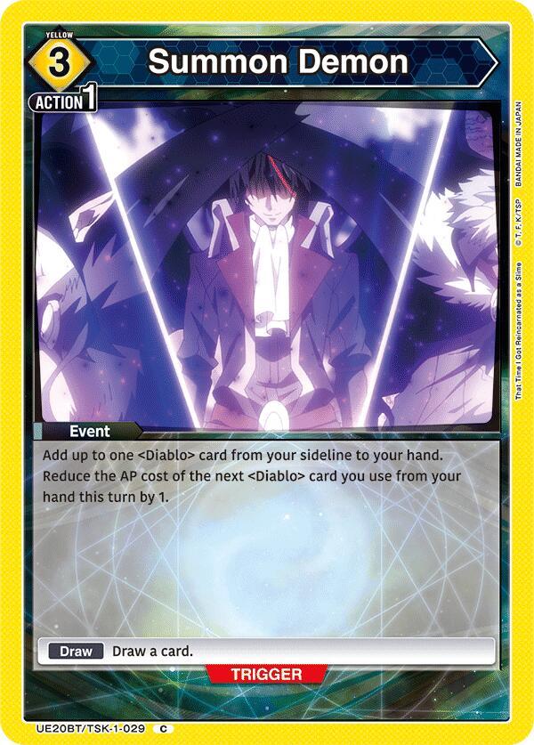 Summon Demon UE20BT/TSK-1-029 card from UE20BT: That Time I Got Reincarnated as a Slime
