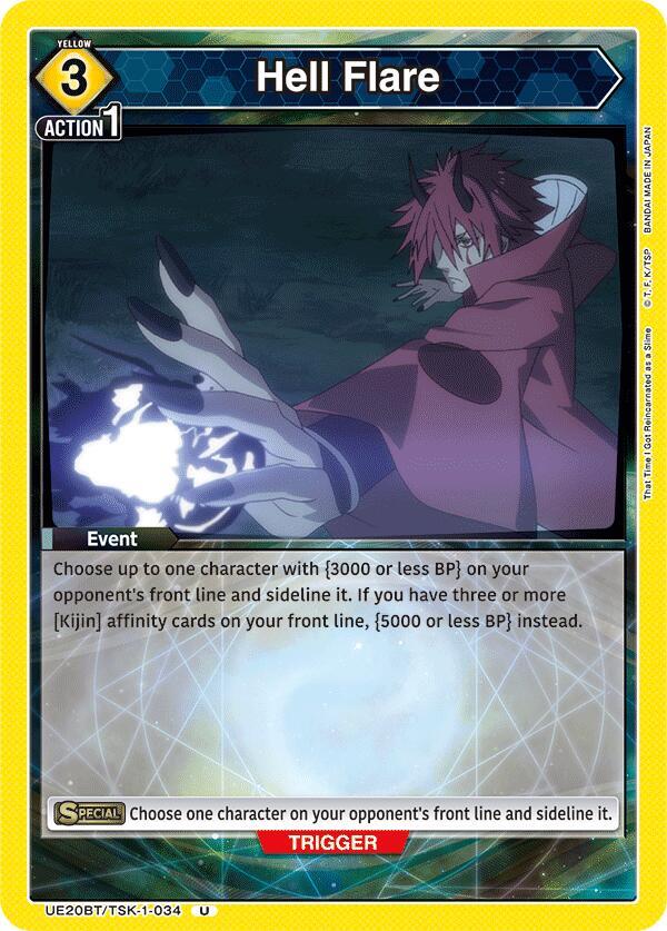 Hell Flare UE20BT/TSK-1-034 card from UE20BT: That Time I Got Reincarnated as a Slime