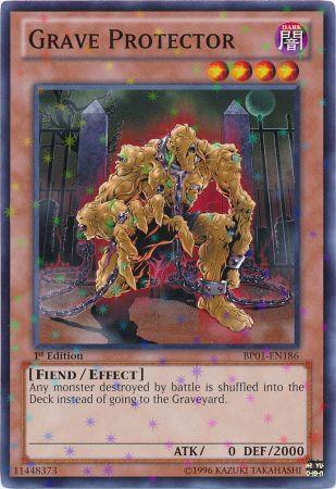 Grave Protector (Starfoil) BP01-EN186 card from Battle Pack: Epic Dawn