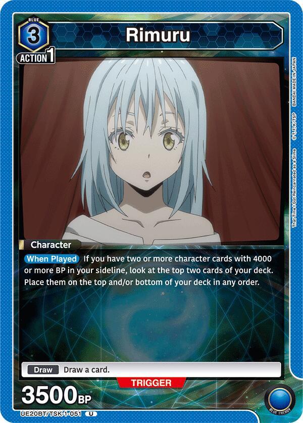 Rimuru UE20BT/TSK-1-051 card from UE20BT: That Time I Got Reincarnated as a Slime
