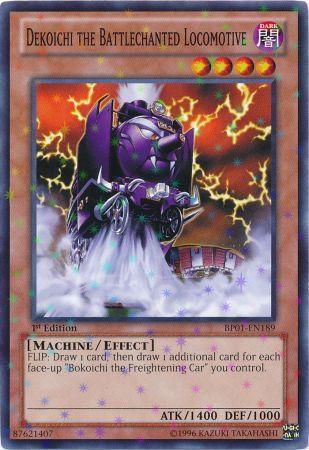 Dekoichi the Battlechanted Locomotive (Starfoil) BP01-EN189 card from Battle Pack: Epic Dawn