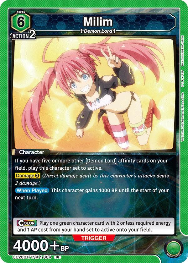 Milim UE20BT/TSK-1-084 card from UE20BT: That Time I Got Reincarnated as a Slime