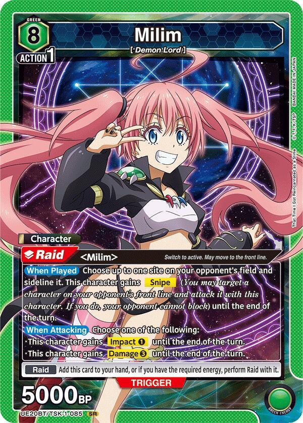 Milim UE20BT/TSK-1-085 card from UE20BT: That Time I Got Reincarnated as a Slime
