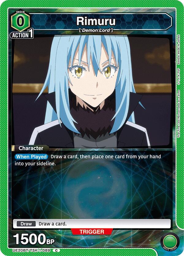 Rimuru UE20BT/TSK-1-089 card from UE20BT: That Time I Got Reincarnated as a Slime