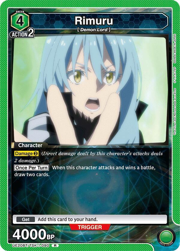 Rimuru UE20BT/TSK-1-090 card from UE20BT: That Time I Got Reincarnated as a Slime