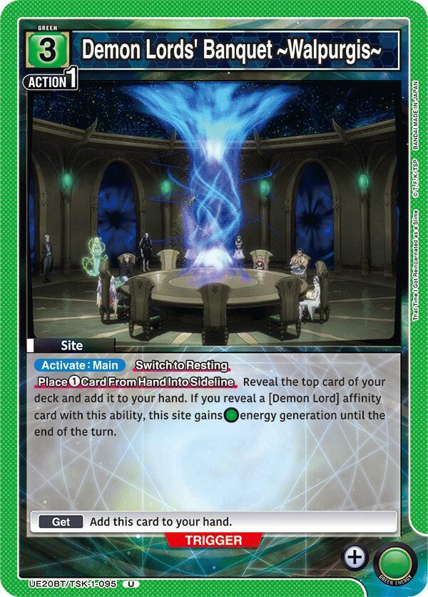 Demon Lords' Banquet ~Walpurgis~ UE20BT/TSK-1-095 card from UE20BT: That Time I Got Reincarnated as a Slime