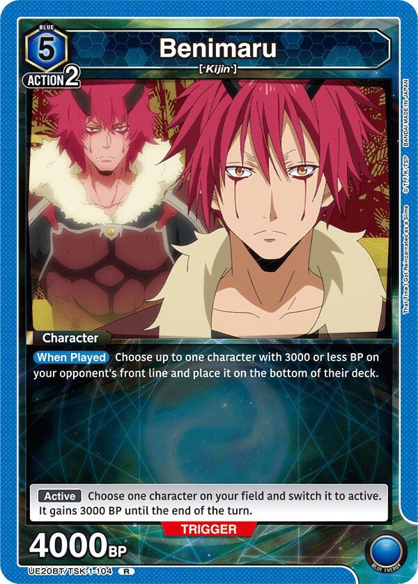 Benimaru UE20BT/TSK-1-104 card from UE20BT: That Time I Got Reincarnated as a Slime
