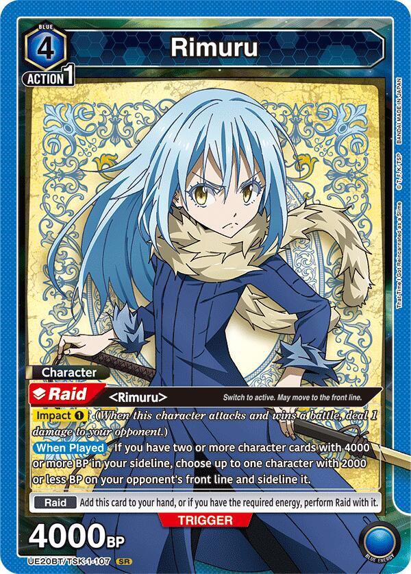 Rimuru UE20BT/TSK-1-107 card from UE20BT: That Time I Got Reincarnated as a Slime