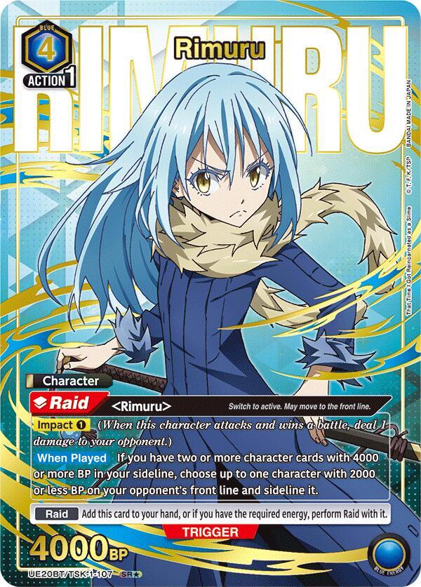 Rimuru (SR*) UE20BT/TSK-1-107 card from UE20BT: That Time I Got Reincarnated as a Slime