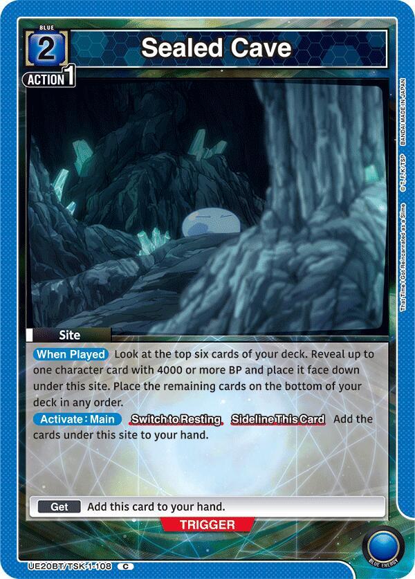 Sealed Cave UE20BT/TSK-1-108 card from UE20BT: That Time I Got Reincarnated as a Slime