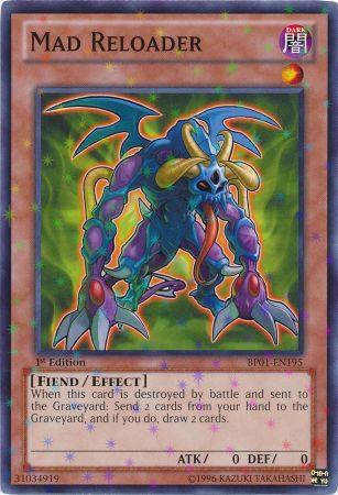 Mad Reloader (Starfoil) BP01-EN195 card from Battle Pack: Epic Dawn