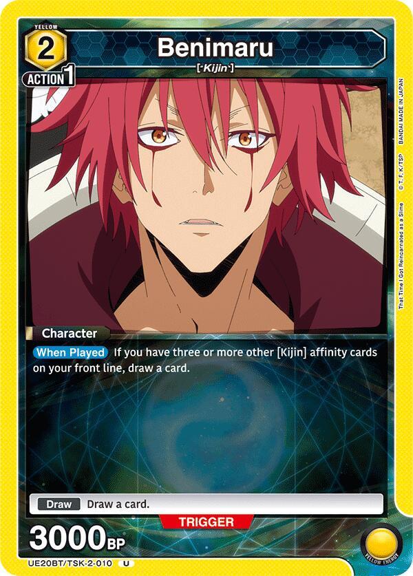 Benimaru UE20BT/TSK-2-010 card from UE20BT: That Time I Got Reincarnated as a Slime