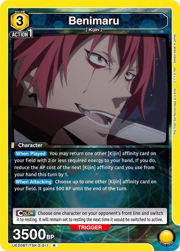 Benimaru UE20BT/TSK-2-011 card from UE20BT: That Time I Got Reincarnated as a Slime
