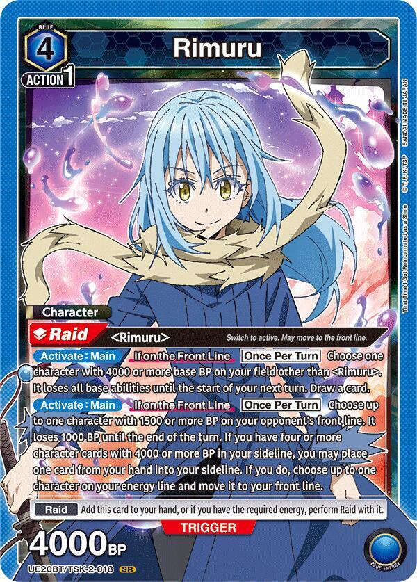 Rimuru UE20BT/TSK-2-018 card from UE20BT: That Time I Got Reincarnated as a Slime