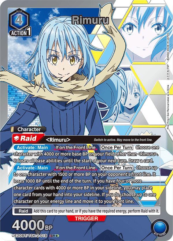 Rimuru (SR*) UE20BT/TSK-2-018 card from UE20BT: That Time I Got Reincarnated as a Slime
