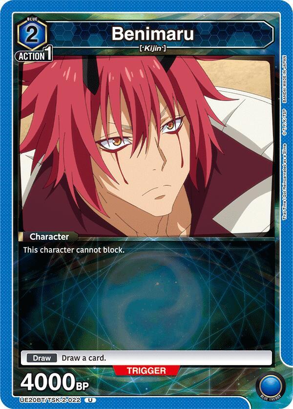 Benimaru UE20BT/TSK-2-022 card from UE20BT: That Time I Got Reincarnated as a Slime