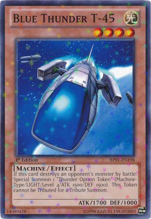 Blue Thunder T-45 (Starfoil) BP01-EN198 card from Battle Pack: Epic Dawn