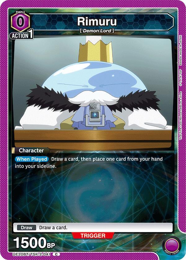 Rimuru UE20BT/TSK-2-041 card from UE20BT: That Time I Got Reincarnated as a Slime