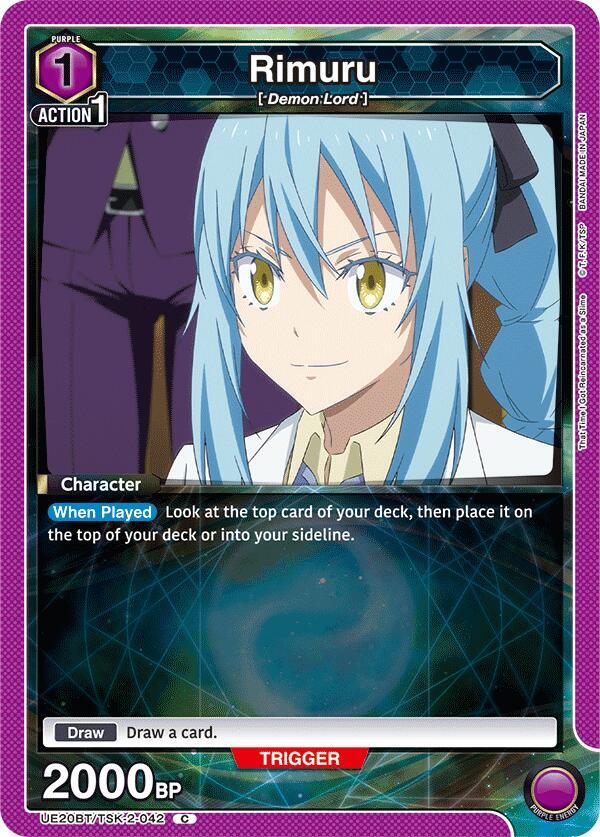 Rimuru UE20BT/TSK-2-042 card from UE20BT: That Time I Got Reincarnated as a Slime