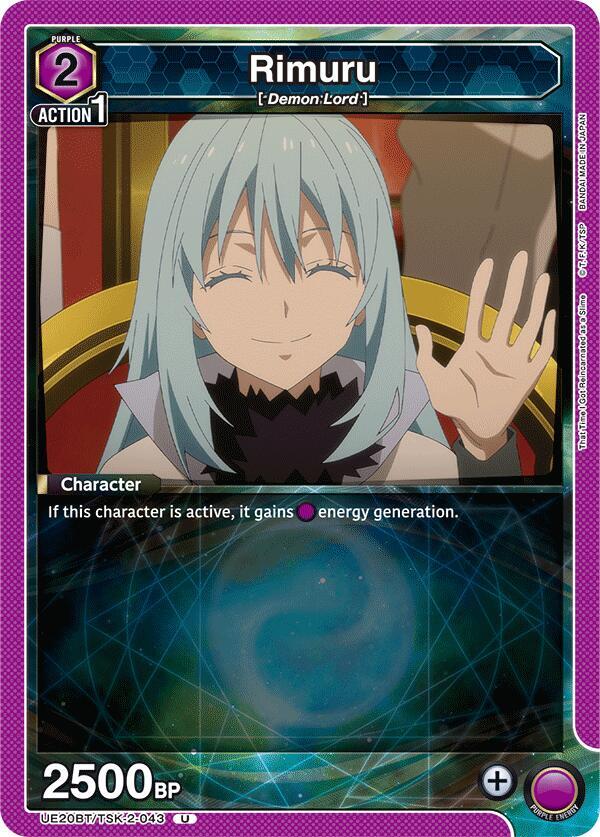 Rimuru UE20BT/TSK-2-043 card from UE20BT: That Time I Got Reincarnated as a Slime