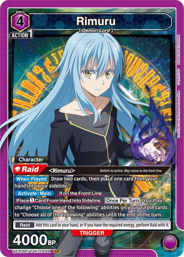 Rimuru UE20BT/TSK-2-044 card from UE20BT: That Time I Got Reincarnated as a Slime