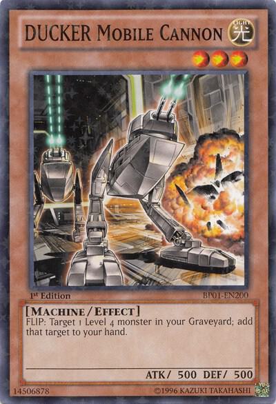 DUCKER Mobile Cannon (Starfoil) BP01-EN200 card from Battle Pack: Epic Dawn