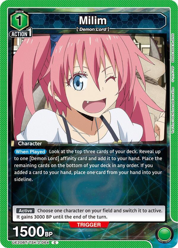 Milim UE20BT/TSK-2-064 card from UE20BT: That Time I Got Reincarnated as a Slime