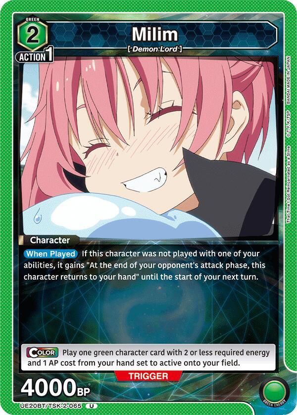 Milim UE20BT/TSK-2-065 card from UE20BT: That Time I Got Reincarnated as a Slime